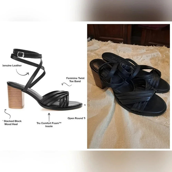 Journee Signature Womens Freeda Stacked Heel Pumps - Picture 1 of 8